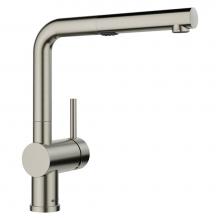 Blanco 443251 - Linus Low Arc Pull-Out Dual-Spray Kitchen Faucet - Satin Platinum