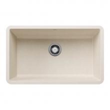 Blanco 443083 - Precis SILGRANIT 30'' Single Bowl Undermount Kitchen Sink - Soft White