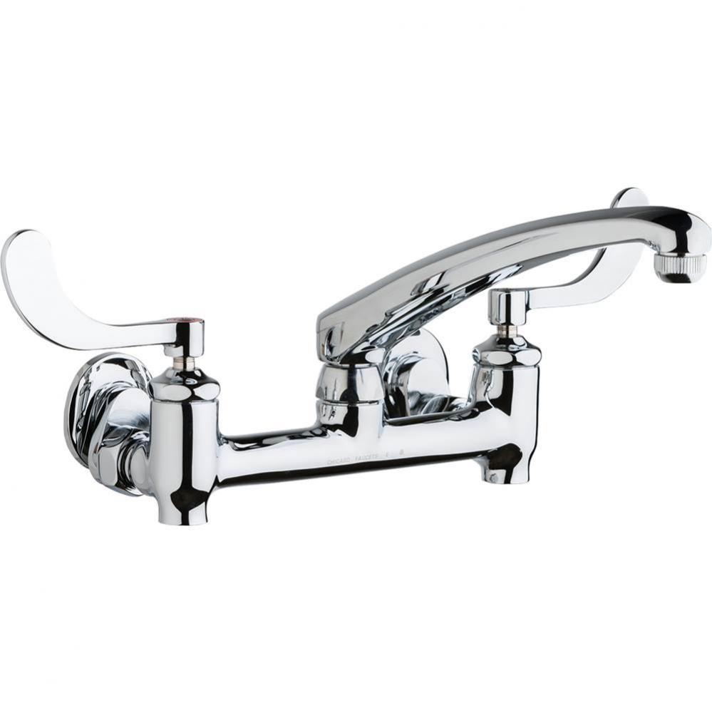 SINK FAUCET, 8'' WALL W/ STOPS