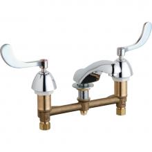 Chicago Faucets 404-VE34VP317ABCP - LAVATORY FAUCET, DECK MNTD