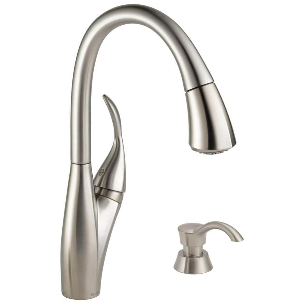 Berkley® Single Handle Pull-down Kitchen Faucet with MagnaTite and Soap Dispenser