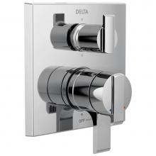 Delta Faucet T27967 - Ara® Angular Modern Monitor® 17 Series Valve Trim with 6-Setting Integrated Diverter