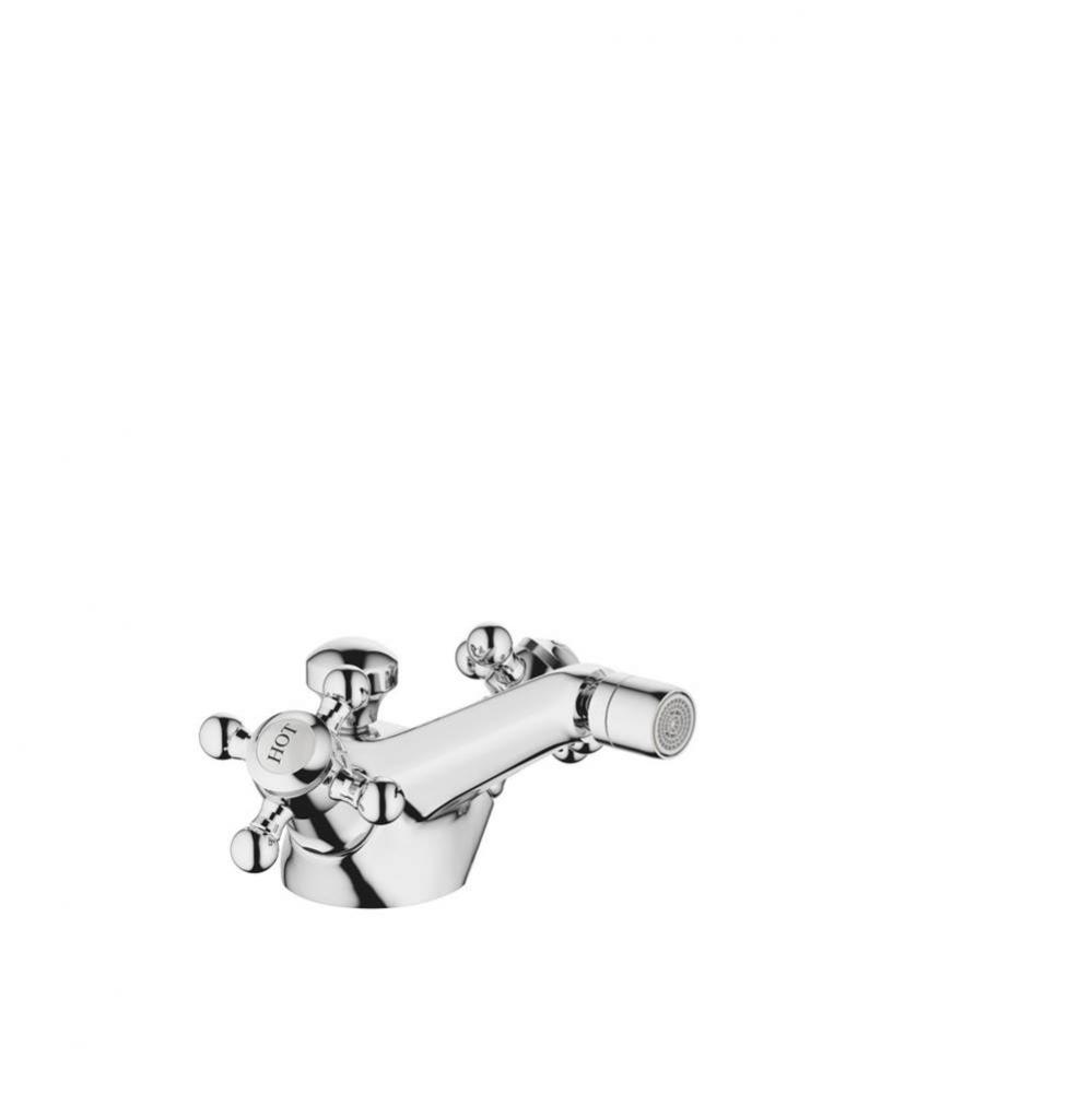 Madison Single-Hole Bidet Mixer With Drain In Polished Chrome