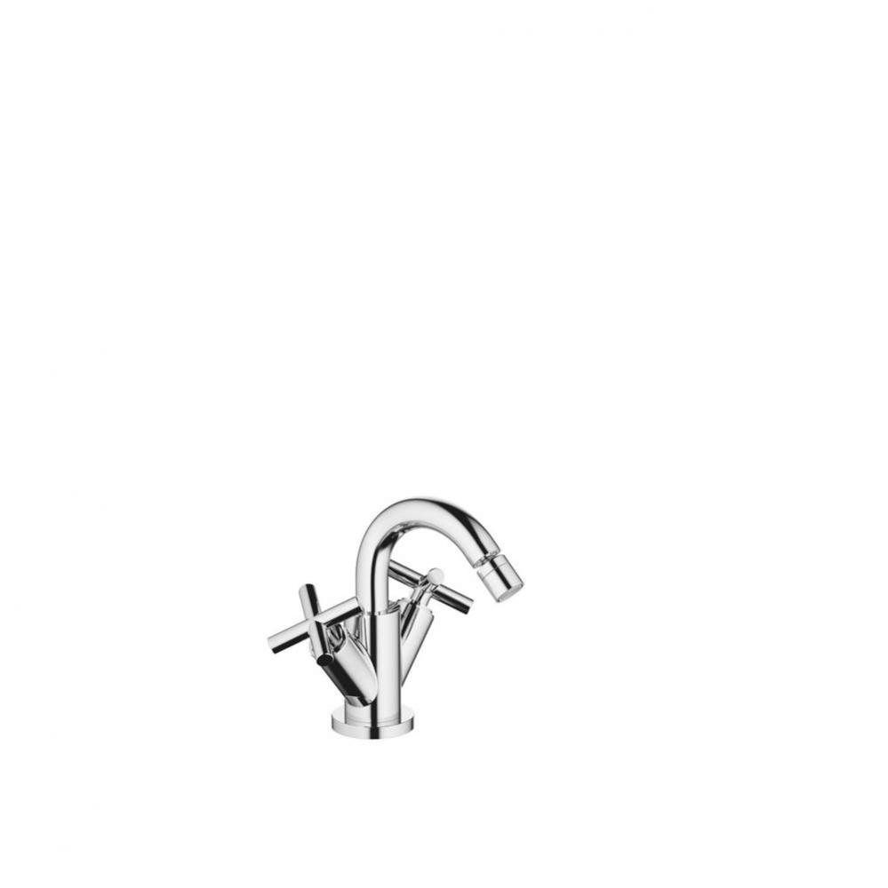 Tara Single-Hole Bidet Mixer With Drain In Polished Chrome