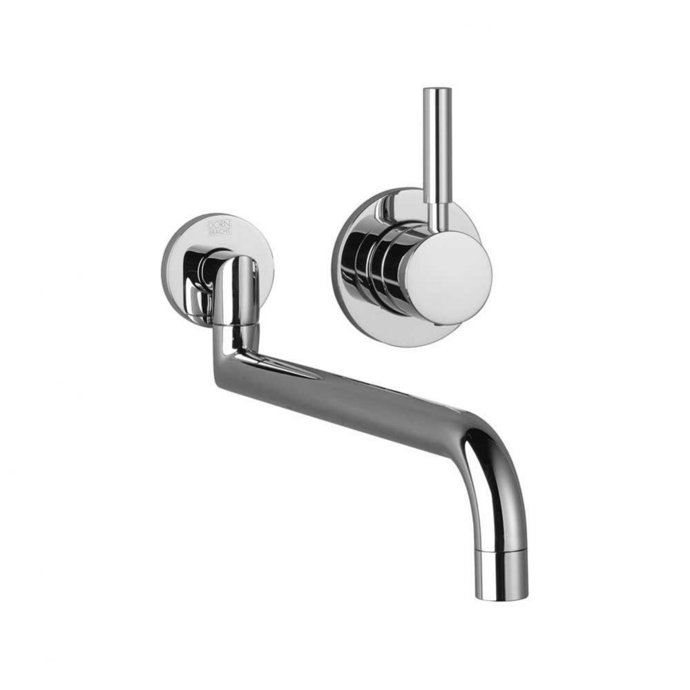 Wall-mounted lavatory faucet