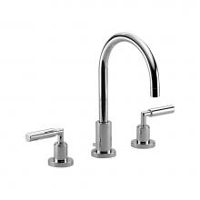 Dornbracht 20713882-000010 - Tara Three-Hole Lavatory Mixer With Drain In Polished Chrome