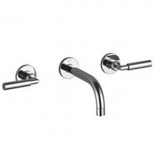 Dornbracht 36717882-000010 - Tara Wall-Mounted Three-Hole Lavatory Mixer Without Drain In Polished Chrome