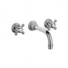 Dornbracht 36712361-160010 - Wall-Mounted Three-Hole Lavatory Mixer Without Drain