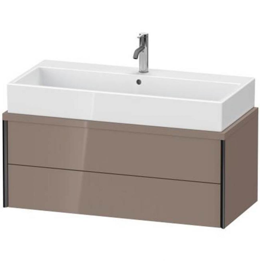 Duravit XViu Vanity Unit for Console  Cappuccino High Gloss