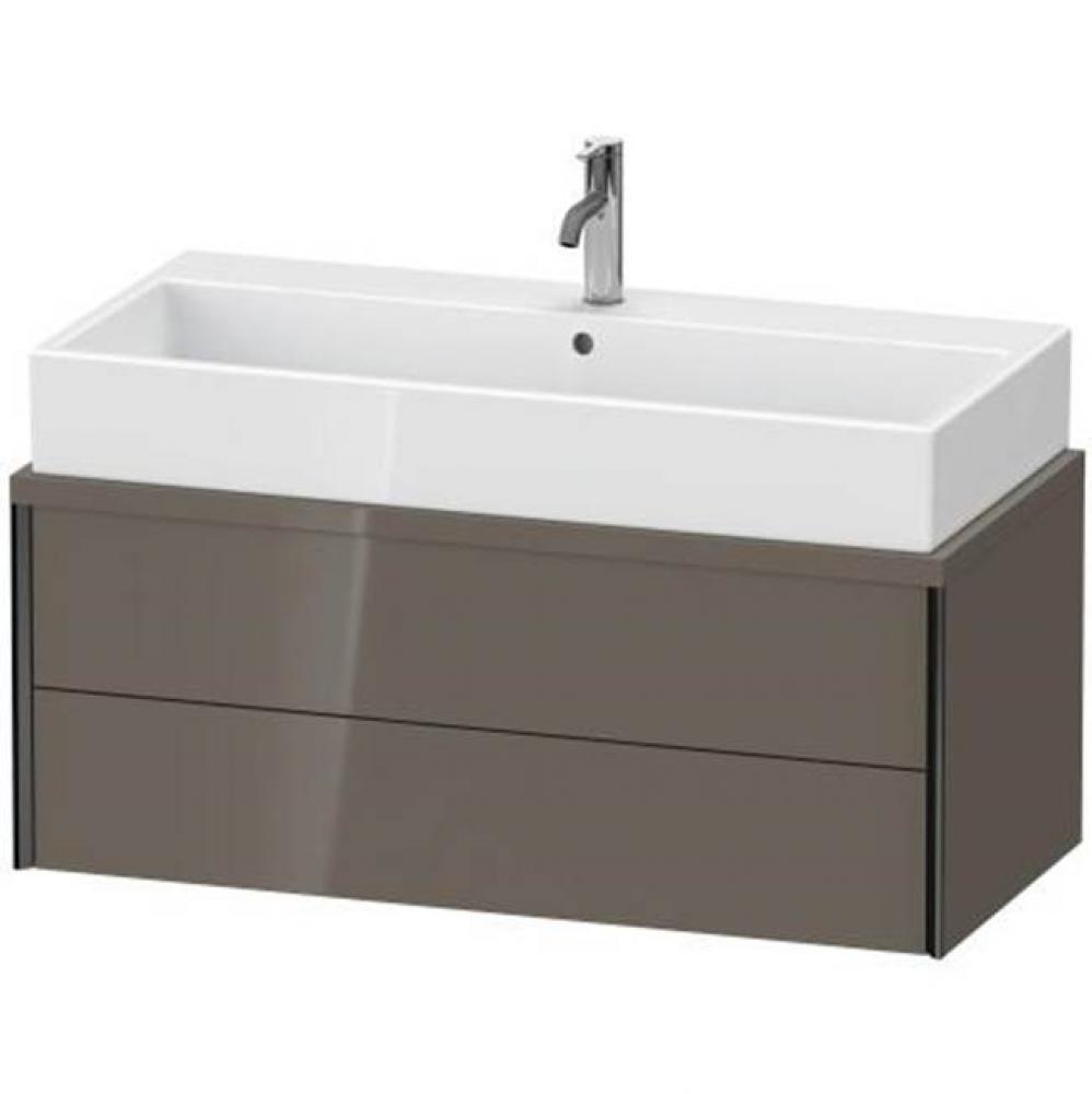 Duravit XViu Vanity Unit for Console  Flannel Gray High Gloss