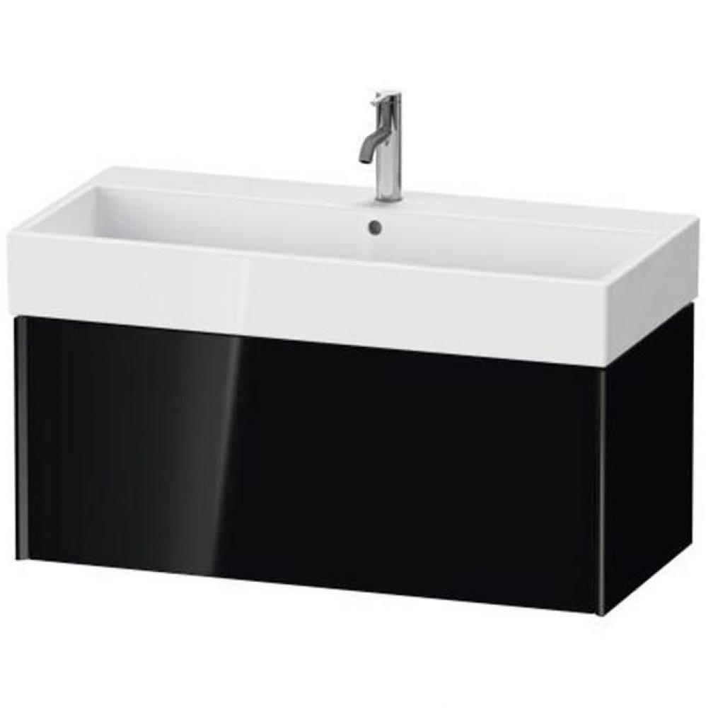 Duravit XViu One Drawer Wall-Mount Vanity Unit Black