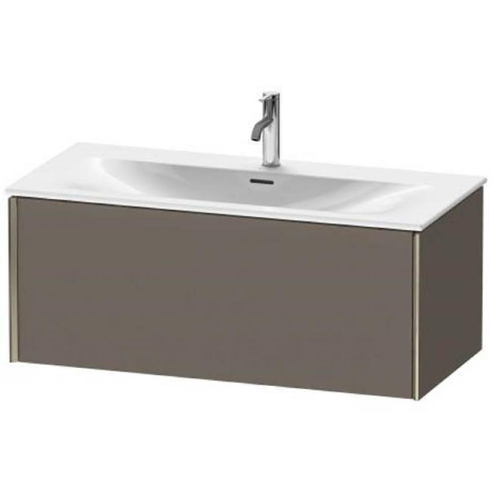 Duravit XViu One Drawer Wall-Mount Vanity Unit Flannel Gray