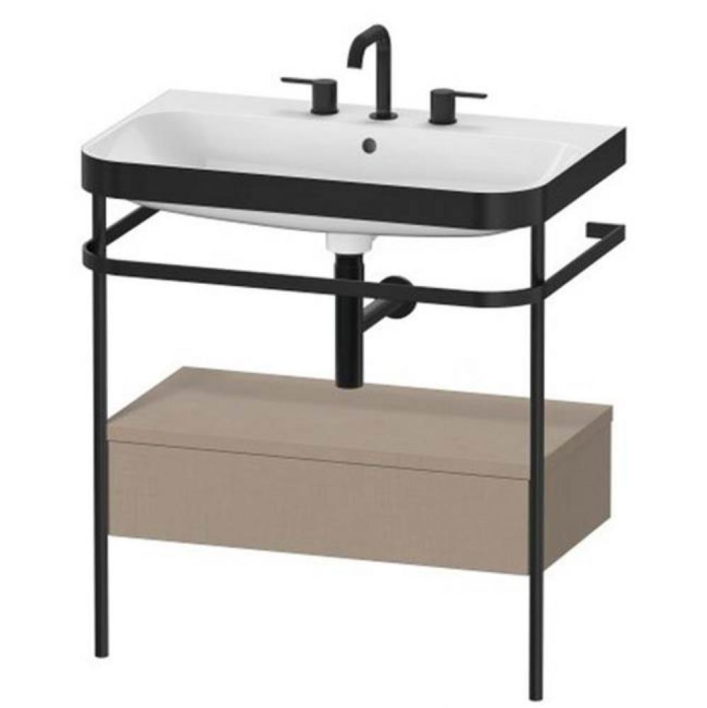 Duravit Happy D.2 Plus C-Bonded Set With Metal Console  Linen