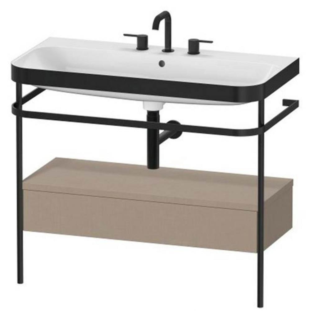 Duravit Happy D.2 Plus C-Bonded Set With Metal Console  Linen