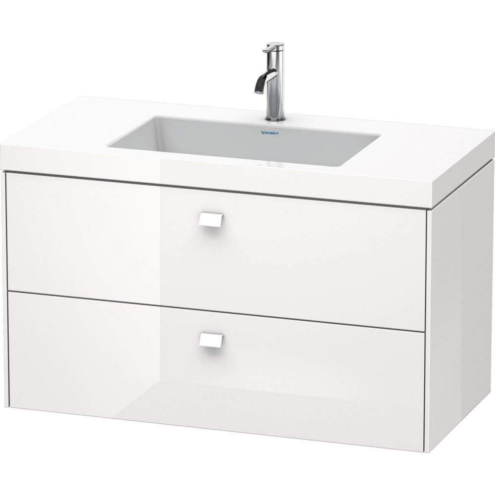 Duravit Brioso C-Bonded Wall-Mounted Vanity  White High Gloss