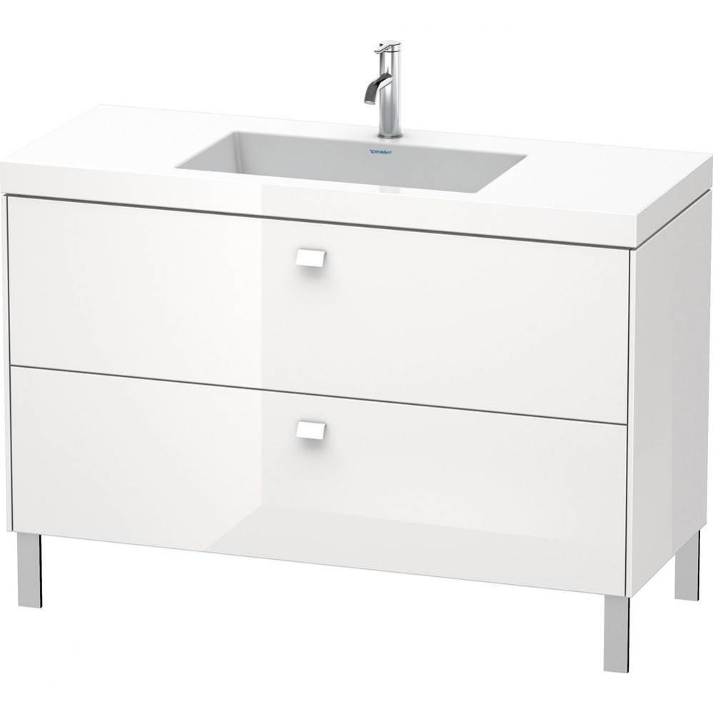 Duravit Brioso C-Bonded Floorstanding Vanity  White Matte