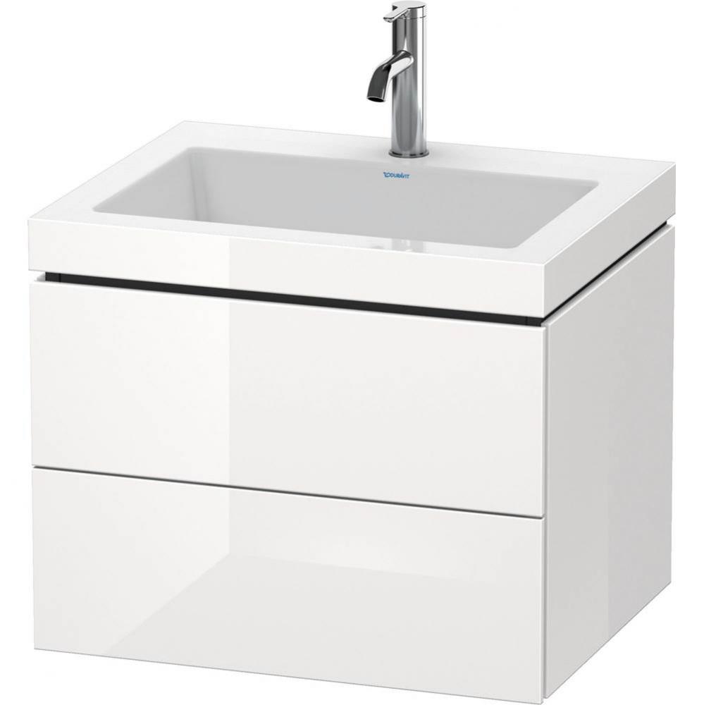 Duravit L-Cube C-Bonded Wall-Mounted Vanity  White High Gloss