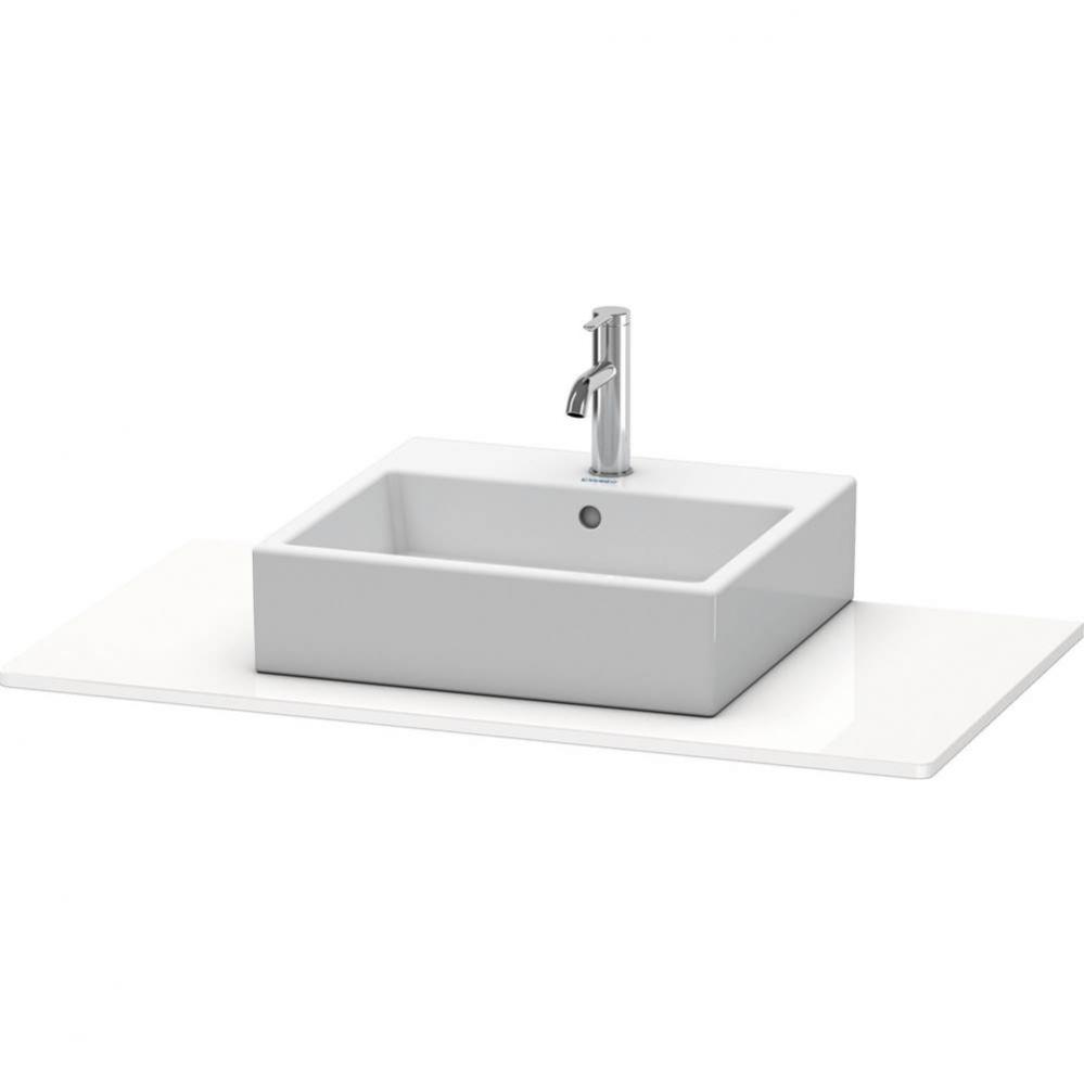 Duravit XSquare Console with One Sink Cut-Out White