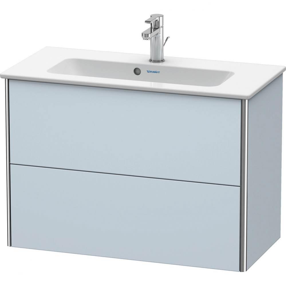 Duravit XSquare Two Drawer Wall-Mount Vanity Unit Light Blue