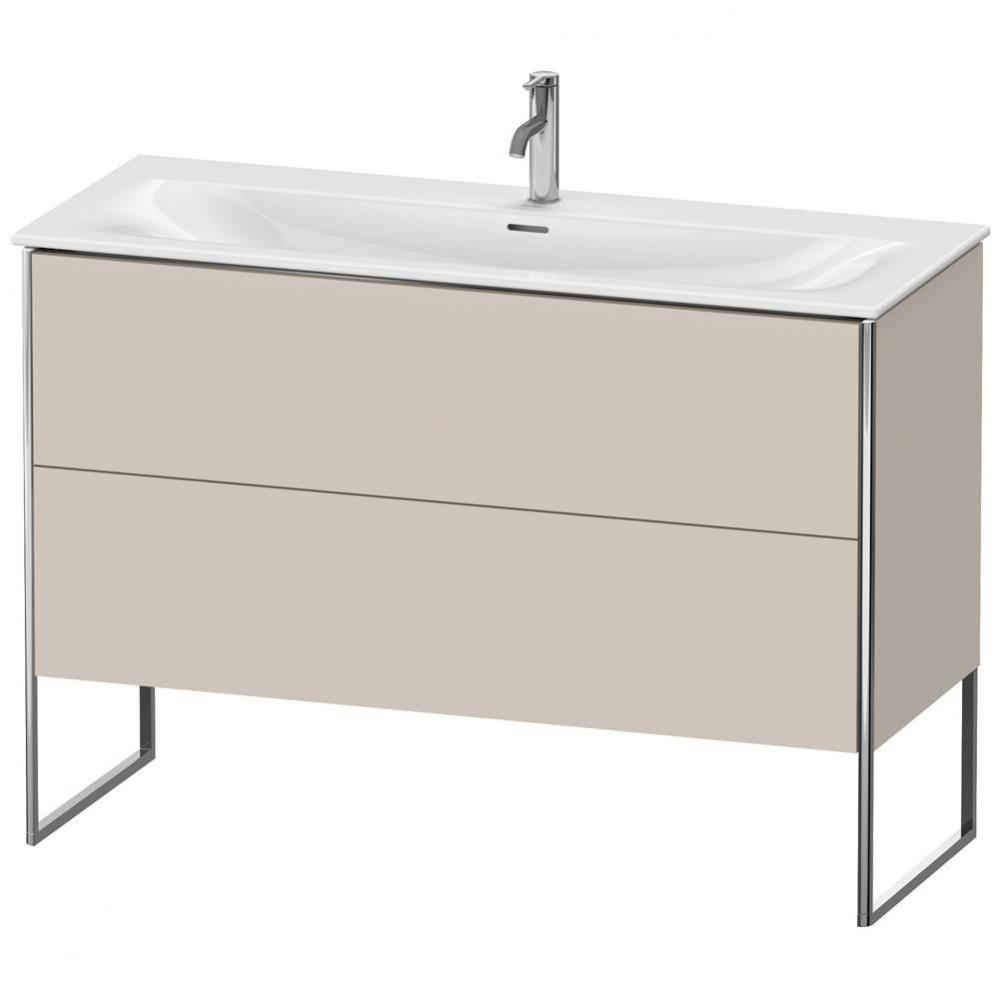 Duravit XSquare Two Drawer Floorstanding Vanity Unit Taupe