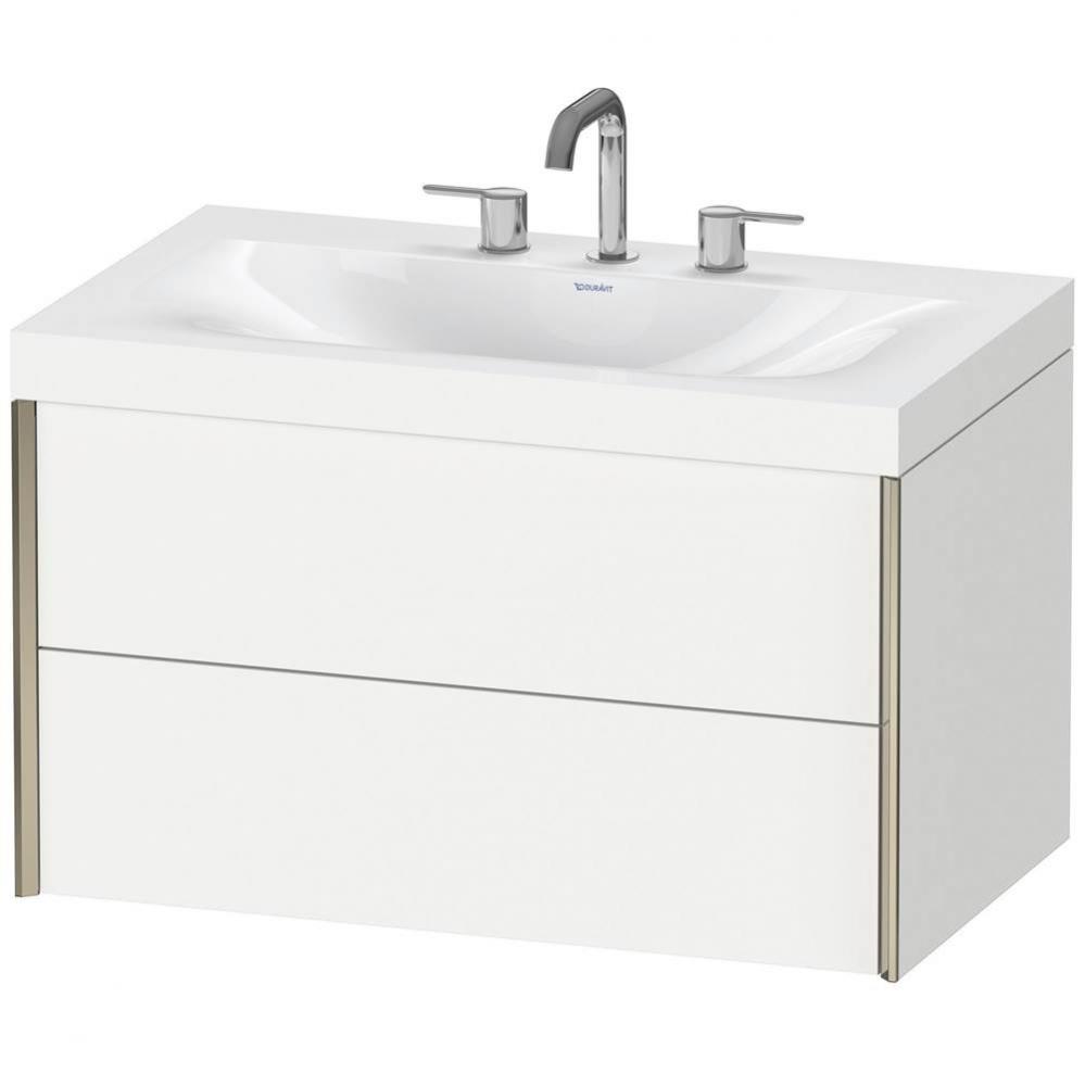 Duravit XViu C-Bonded Wall-Mounted Vanity  White Matte