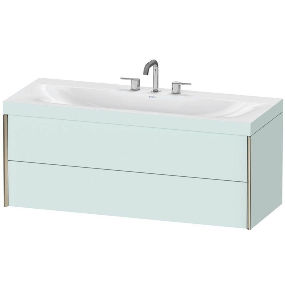 Duravit XViu C-Bonded Wall-Mounted Vanity  Light Blue Matte