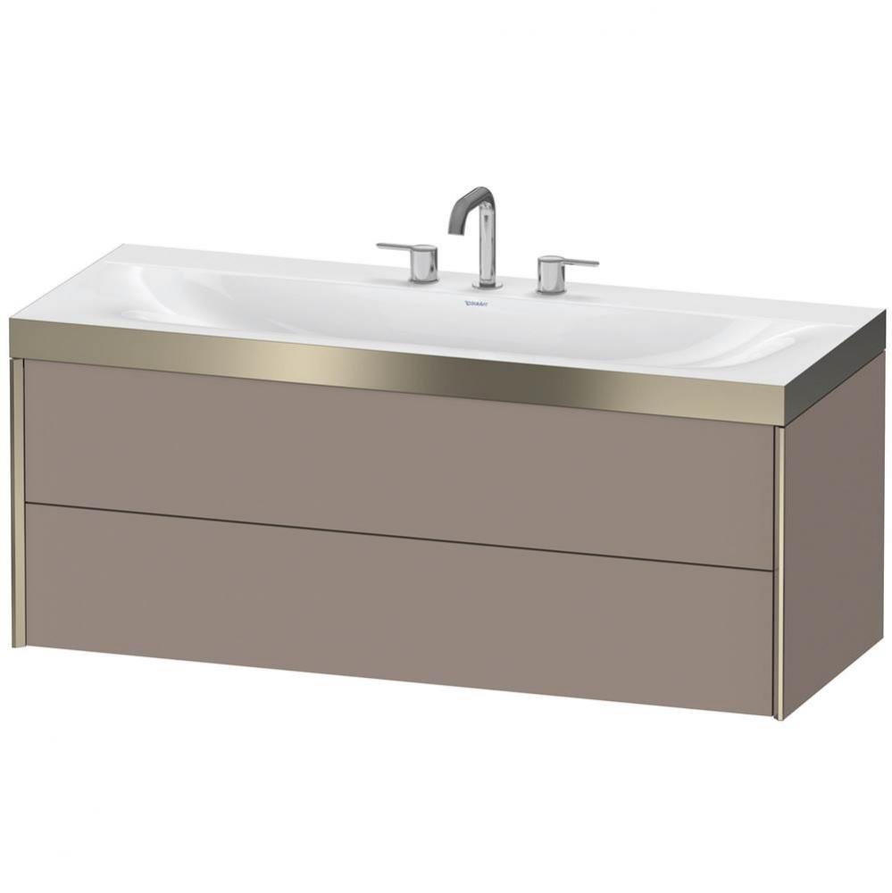 Duravit XViu C-Bonded Wall-Mounted Vanity  Basalt Matte