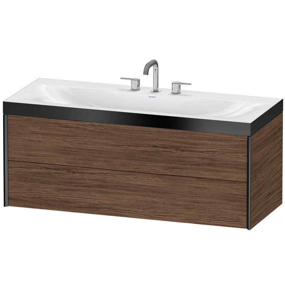 Duravit XViu C-Bonded Wall-Mounted Vanity  Dark Walnut