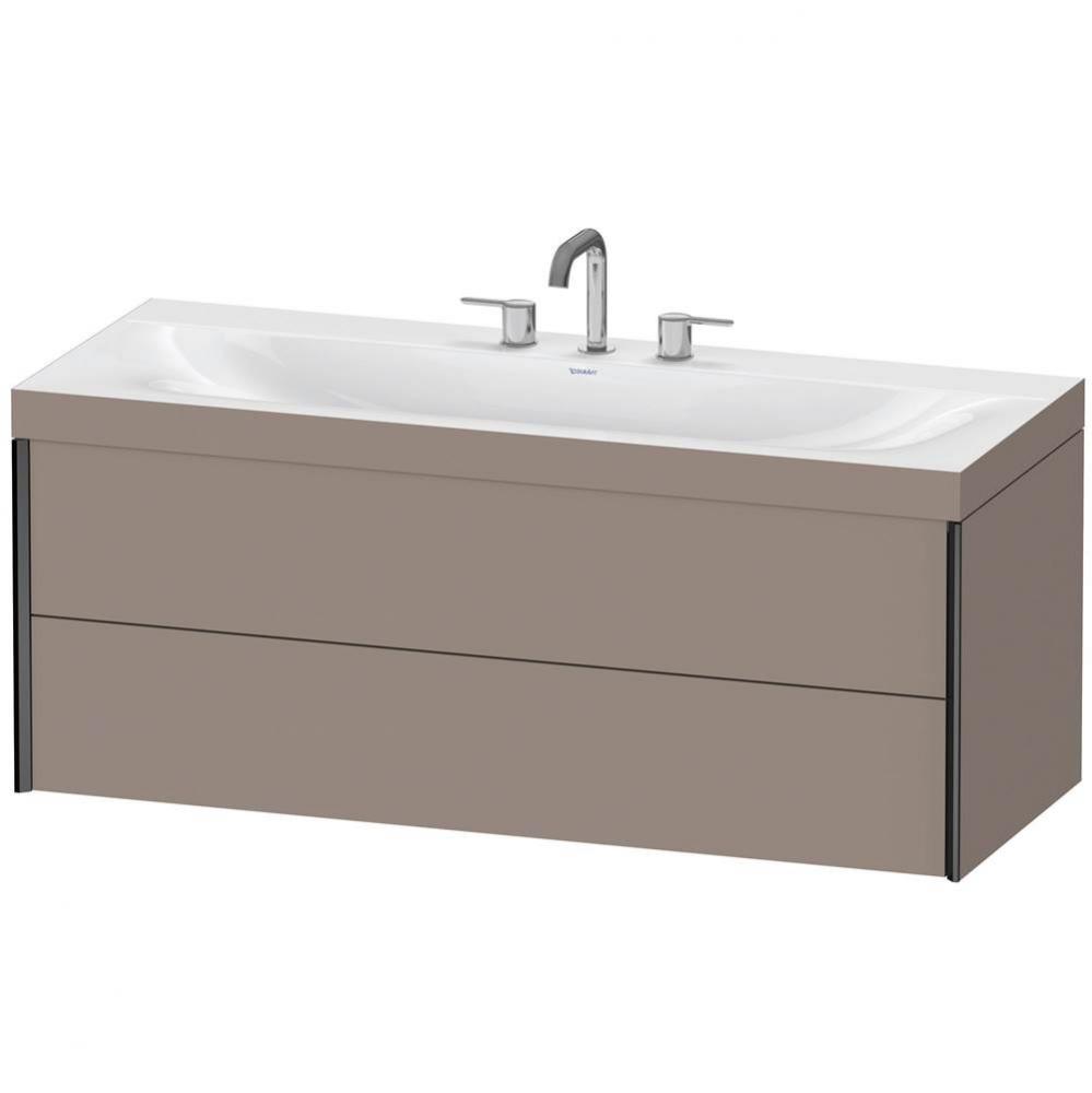 Duravit XViu C-Bonded Wall-Mounted Vanity  Basalt Matte