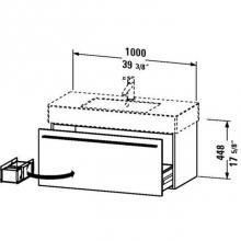 Duravit XL605305151 - Duravit X-Large Vanity Unit Wall-Mounted  Pine Terra