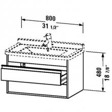 Duravit KT664405151 - Duravit Ketho Vanity Unit Wall-Mounted  Pine Terra