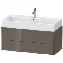 Duravit XV59090B189 - Duravit XViu Vanity Unit for Console  Flannel Gray High Gloss