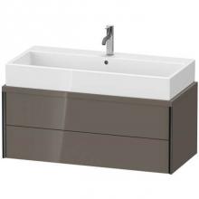 Duravit XV59090B289 - Duravit XViu Vanity Unit for Console  Flannel Gray High Gloss