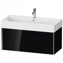 Duravit XV42370B140 - Duravit XViu One Drawer Wall-Mount Vanity Unit Black