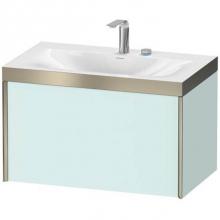 Duravit XV4610EB109P - Duravit XViu One Drawer C-Bonded Wall-Mount Vanity Kit Light Blue