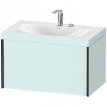 Duravit XV4610EB209C - Duravit XViu One Drawer C-Bonded Wall-Mount Vanity Kit Light Blue