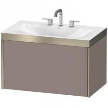 Duravit XV4610TB143P - Duravit XViu C-Bonded Wall-Mounted Vanity  Basalt Matte