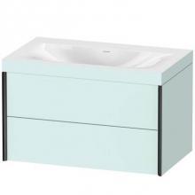 Duravit XV4615NB209C - Duravit XViu Two Drawer C-Bonded Wall-Mount Vanity Kit Light Blue