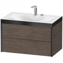 Duravit XV4615EB231P - Duravit XViu Two Drawer C-Bonded Wall-Mount Vanity Kit Silver Pine