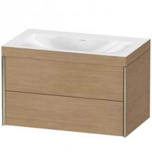 Duravit XV4615NB151C - Duravit XViu Two Drawer C-Bonded Wall-Mount Vanity Kit Pine Terra