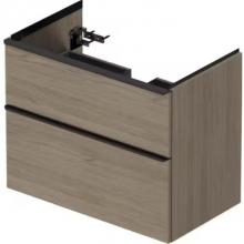 Duravit DE43550BD350000 - D-Neo Two Drawer Wall-Mount Vanity Unit Oak Terra