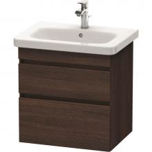 Duravit DS648005353 - Duravit DuraStyle Two Drawer Wall-Mount Vanity Unit Chestnut Dark