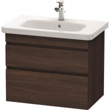 Duravit DS648105353 - Duravit DuraStyle Two Drawer Wall-Mount Vanity Unit Chestnut Dark