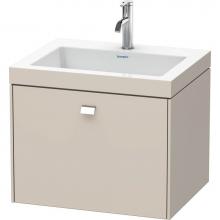 Duravit BR4600O1091 - Brioso One Drawer C-Bonded Wall-Mount Vanity Kit Taupe