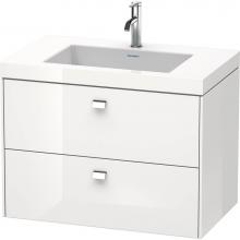 Duravit BR4606T2222 - Duravit Brioso C-Bonded Wall-Mounted Vanity  White High Gloss