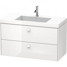 Duravit BR4607T2222 - Duravit Brioso C-Bonded Wall-Mounted Vanity  White High Gloss