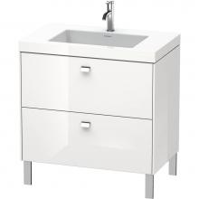 Duravit BR4701T2222 - Duravit Brioso C-Bonded Floorstanding Vanity  White High Gloss