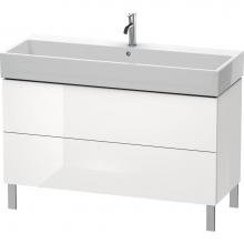 Duravit LC677902222 - L-Cube Two Drawer Floorstanding Vanity Unit White