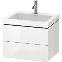 Duravit LC6926T7575 - Duravit L-Cube C-Bonded Wall-Mounted Vanity  White High Gloss