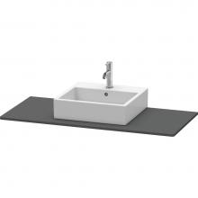 Duravit XS060D04949 - Duravit XSquare Console with One Sink Cut-Out Basalt